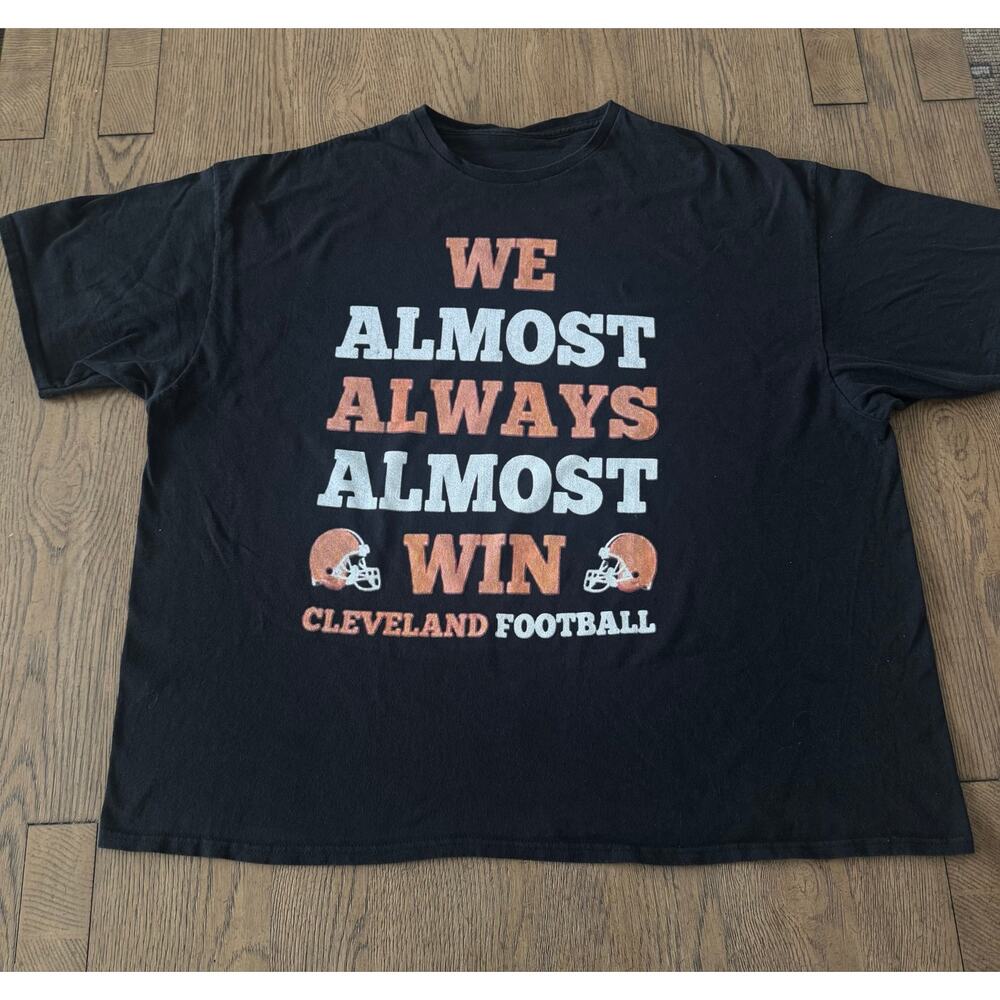 Cleveland Browns Vintage Shirt We Almost Always Almost Win NFL Football XL-XXL